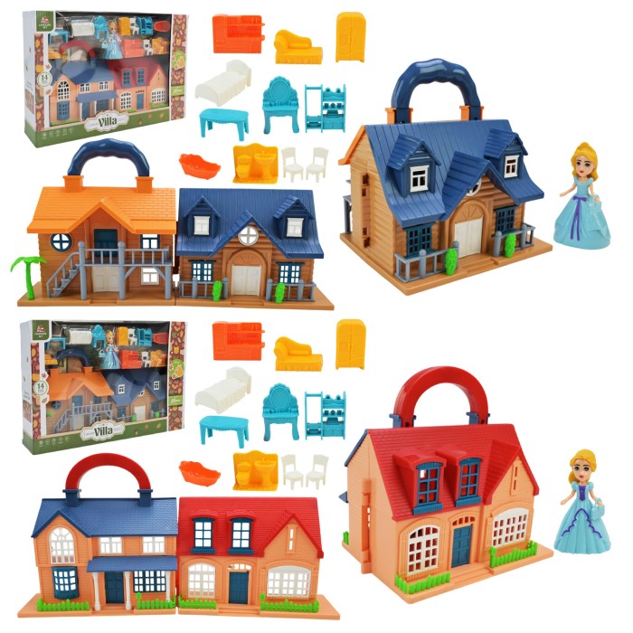 Замок з меблями та аксесуарами, у коробці 37х7,5х24,5 см