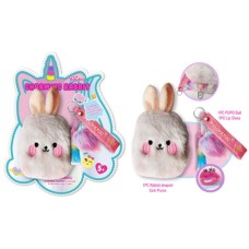 Дитяча косметика: блиск для губ, тіні, наліпки та стильна іграшка-брелок-гаманець, на планшетці 20х2х15 см