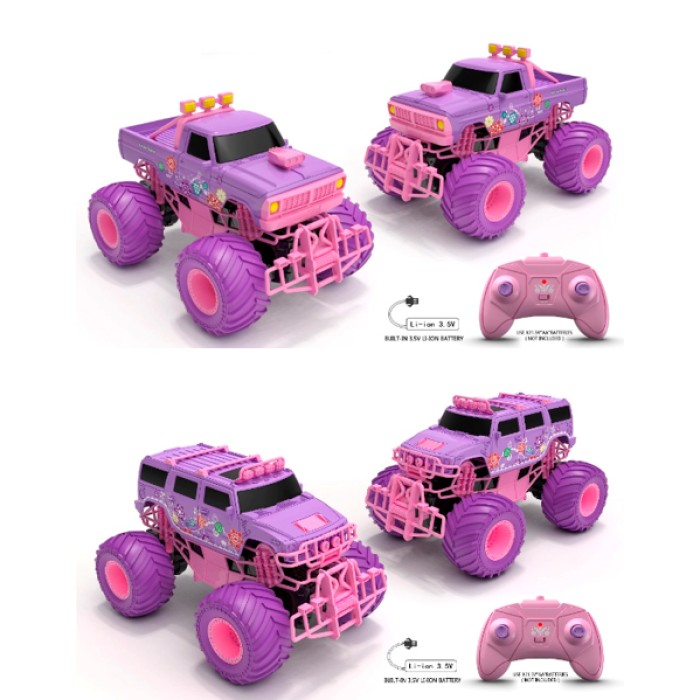 Джип 24 см р/к 2,4G на акумуляторі з гумовими надувними колесами та USB, в асортименті, у коробці 28,5х18,5х19 см