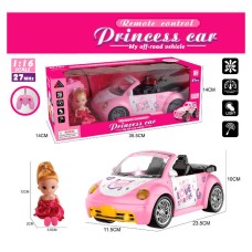 Лялька 12 см з машинкою 23,5 см 1:16 р/к зі світлом, на батарейці, у коробці, 35,5х14х14 см
