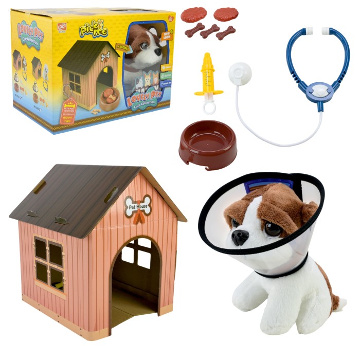 Набір ветеринара: стетоскоп, аксесуари та улюбленець 19 см, у коробці. 30х14х25 см