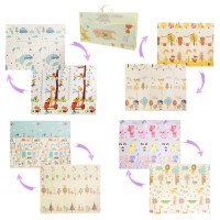 Ігровий термокилимок 200х150 см двосторонній складний з XPE, в асортименті, у сумці 39х10х7 см