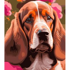 Картина за номерами «Вираз собачого погляду» 40х50 см, ТМ Strateg