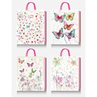 Пакет подарунковий 18х23х8 см з тиснення фольгою, в асортименті,TM Buromax