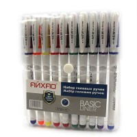 Набір гелевих ручок на 10 кольорів 0,5 мм, з грипом, Айхао