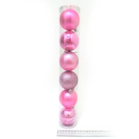 Набір ялинкових прикрас «Glam» з 6 куль по 7 см