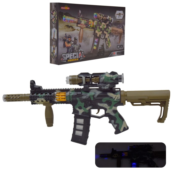 Іграшковий автомат зі світлом, на батарейці, у коробці 41,5х24,5х6 см