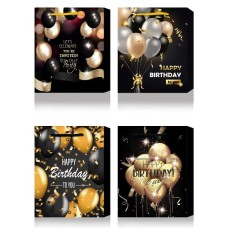 Пакет паперовий 31х42х12 см з тиснення фольгою, в асортименті, ТМ Buromax