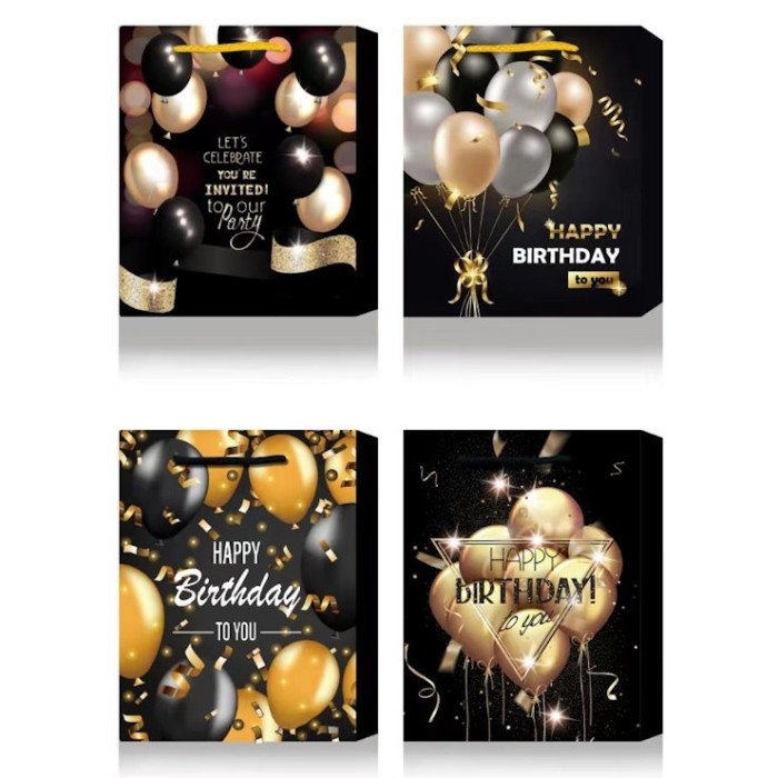 Пакет паперовий 31х42х12 см з тиснення фольгою, в асортименті, ТМ Buromax