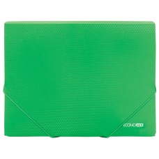 Папка на гумках А4 з текстурою «діамант»ї, зелена, ТМ Economix