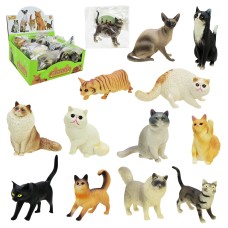 Котик 7х6 см, в асортименті, по 12 шт у дисплеї 20х7,5х18 см