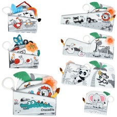 Книжка-шуршалка 18х18х3 см з пискавкою, в асортименті, у пакеті 20х21х3 см