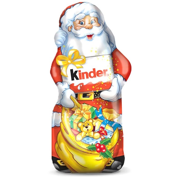 Новорічна фігурка «Санта» шоколадна молочна 55 г, ТМ Кіндер