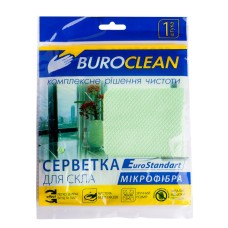 Серветка для скла з мікрофібри 30х30 см, ТМ BuroClean