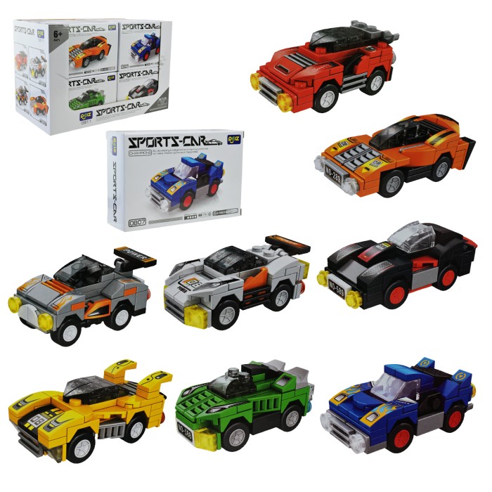 Конструктор «Траснпорт», в асортименті, у коробці 14х4х9,5 см, по 16 шт у дисплеї 30х20х17 см