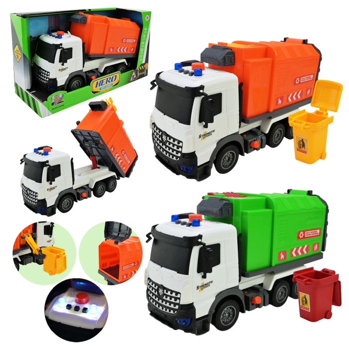 Спецтехніка 35 см зі світлом та звуком, на батарейці, в асортименті, у коробці. 36х13х20,5 см