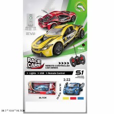 Машина 33 см р/к на акумуляторі з парою та зарядною станцією, в асортименті, у коробці 38х15х14,5 см