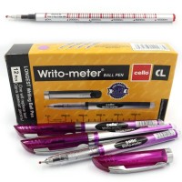 Ручка «Writo-meter» масляна 10 км 0,5 мм фіолетова, ТМ Cello