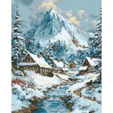 Картина за номерами «Новорічний краєвид» 40х50 см, ТМ Ідейка