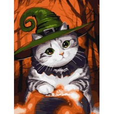 Картина за номерами «Чарівний котик» 30х40 см, ТМ Ідейка
