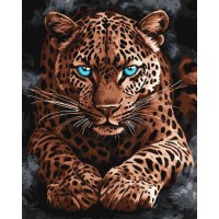 Картина за номерами «Дикий гепард» 40х50 см, ТМ Ідейка