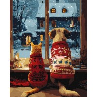 Картина за номерами «Затишок пухнастиків» 40х50 см, ТМ Ідейка