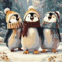 Картина за номерами «Щасливі співи» 40х40 см, ТМ Ідейка