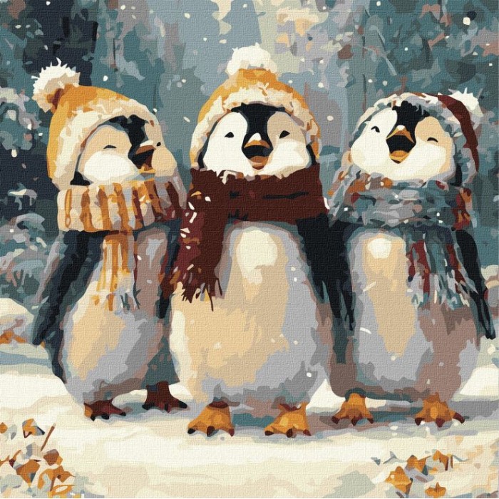 Картина за номерами «Щасливі співи» 40х40 см, ТМ Ідейка