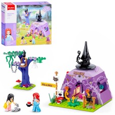 Конструктор «Рожева серія. Будинок чарівниці» на 179 деталей з фігурками, у коробці 28,5х24,5х5,5 см, SLUBAN