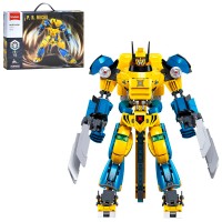 Конструктор «Робот» 23,4 см на 525 деталей, у коробці 42,5х28,5х6,5 см, SLUBAN