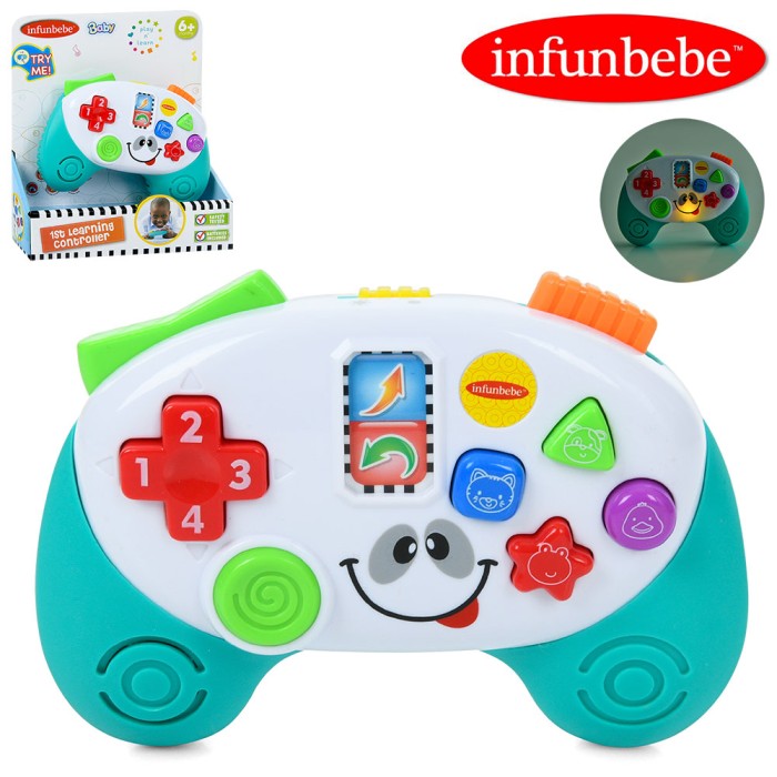 Пульт 15 см музичний зі сітлом та звуками тварин, на батарейці, у коробці 20х17х5,5 см