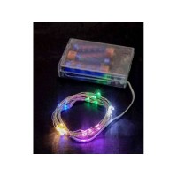 Гірлянда «Роса» 10 м на 100 LED-лампочок з USB та батарейками, кольорова