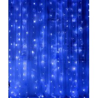 Гірлянда «Штора» 1,8х1,2 м на 120 LED-лампочок від мережі, синє світло