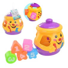 Сортер «Веселий горщик» на 7 елементів, у сітці 15х15х12 см