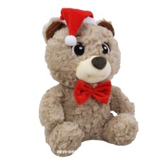 М`яка іграшка «Новорічний ведмідь» 24 см, ПП Копиця