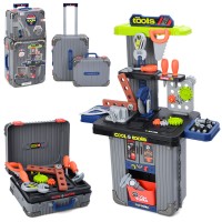 Набір інструментів 3 в 1 48х24х66 см: стіл, верстак, механічна пила, викрутки, шестерні, болти, у коробці 25х50х13 см