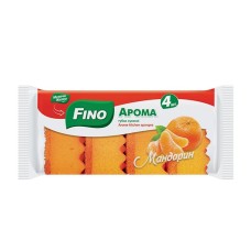 Губки кухонні «Арома. Мандарин» парфумовані 4 шт, ТМ Fino