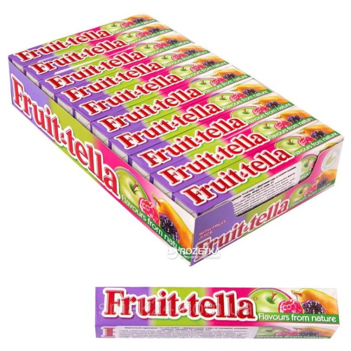 Цукерка «Fruit-tella Садові фрукти» жувальна 41г