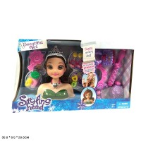 Лялька-манекен для зачісок з аксесуарами для волосся, у коробці 35х8,5х20 см