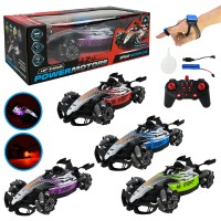 Машина «POWERMOTORS» р/к на акумуляторі зі світлом, звуком, параою та 2 пультами керування, в асортименті, у коробці 40,5х14,5х19,3 см.