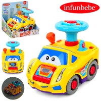 Автотренажер «Машинка» 17 см зі світлом, звуком. кермом та 2 режимами гучності, на батарейках, у коробці 19,5х15,5х19 см.