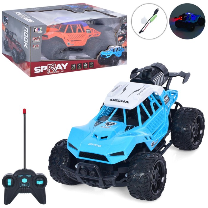 Джип 24 см 1:16 р/к на акумуляторі зі світлом, звуком, парою та та USB, в асортименті, у коробці 30х15,5х14 см