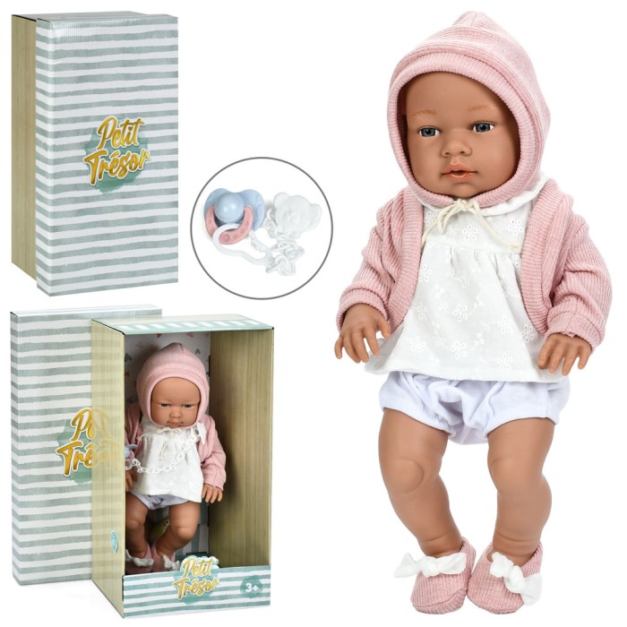 Пупс 43 см з соскою, у коробці 27х17х51 см