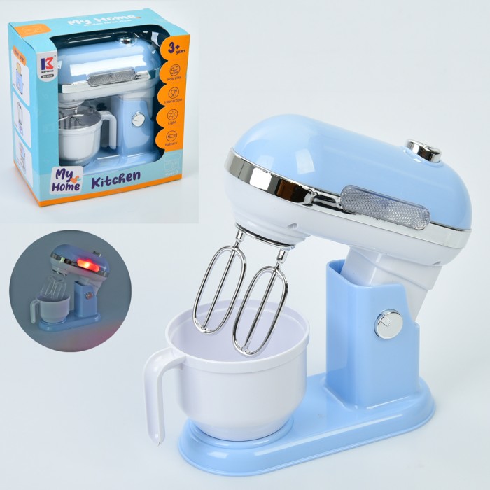 Міксер 18 см зі світлом та рухомими деталями, на батарейці, у коробці 19х19,5х11,5 см