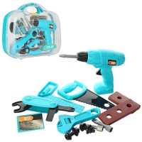 Набір інструментів: механічний дриль та аксесуари, в асортименті, у валізі 27х23х9 см