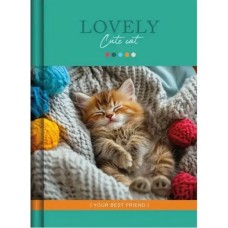 Блокнот «CUTE CAT» А6 на 176 аркушів у клітинку з ламінованою обкладинкою, в асортименті, ТМ Рюкзачок