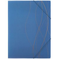 Папка на гумках «Waves-2» А4+ пластикова, ТМ Axent