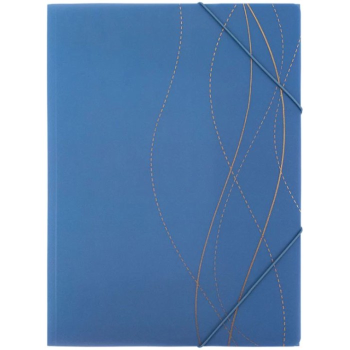 Папка на гумках «Waves-2» А4+ пластикова, ТМ Axent