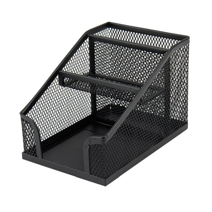 Підставка-органайзер 100x143x100 мм металева чорна, ТМ Axent