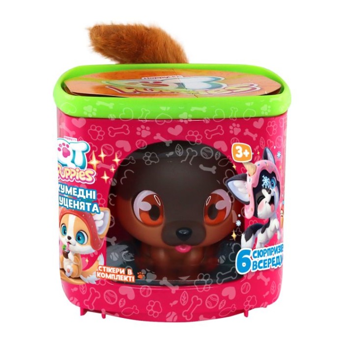 Ігровий набір « QT PUPPIES. Цуценятко Рекс» з аксесуарами, у коробці 10х10х10 см